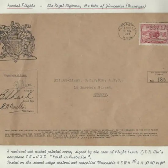 1934 (28th Nov) "Faith in Australia" special ...