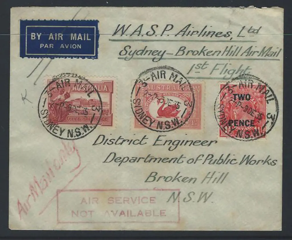 1935 (12-17th Dec) Sydney to Broken Hill WASP ... Image 1++