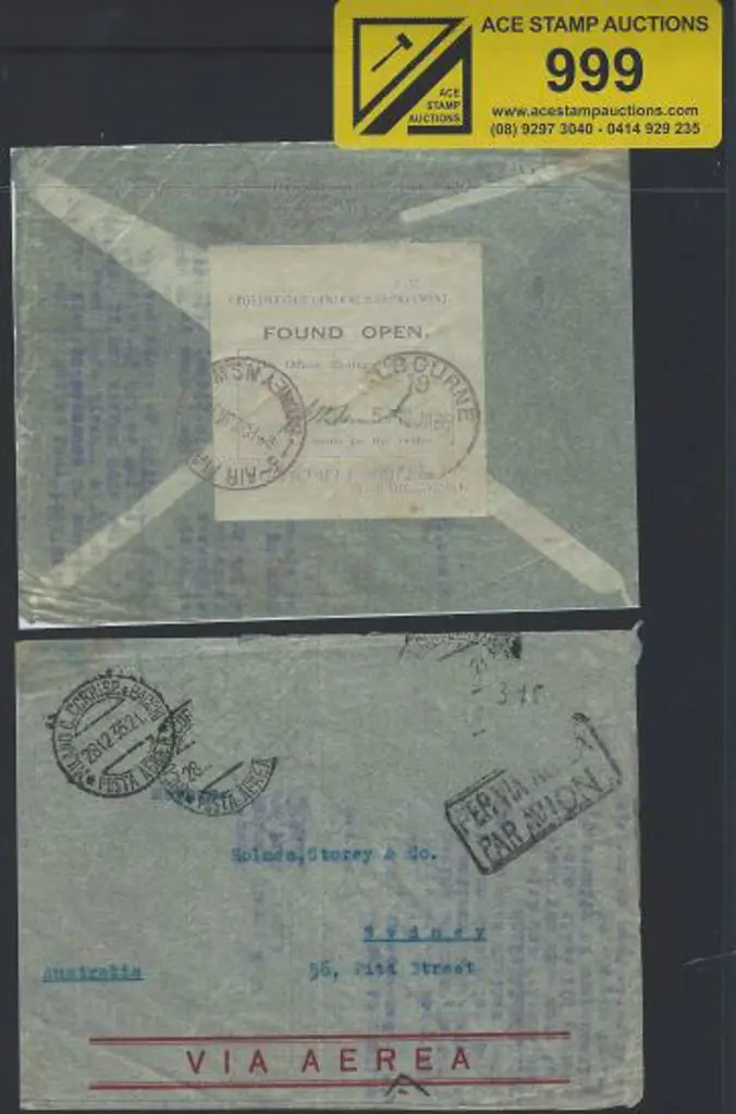 1935 (31st Dec) Imperial Airways England to ... Image 1++