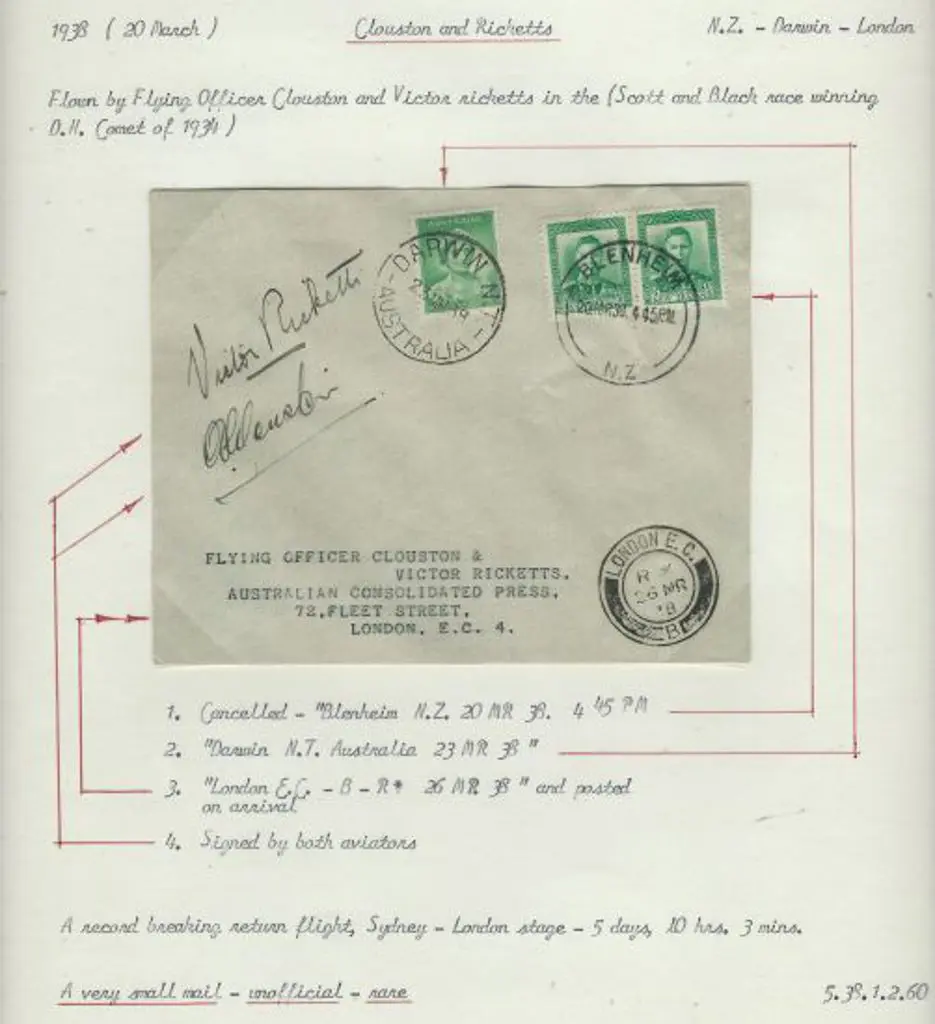 1938 (15th Mar) ditto return journey only, New ... Image 1++