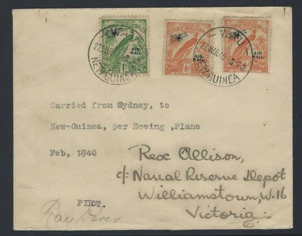 1940 (27th March) Australia to New Guinea by ... Image 1++