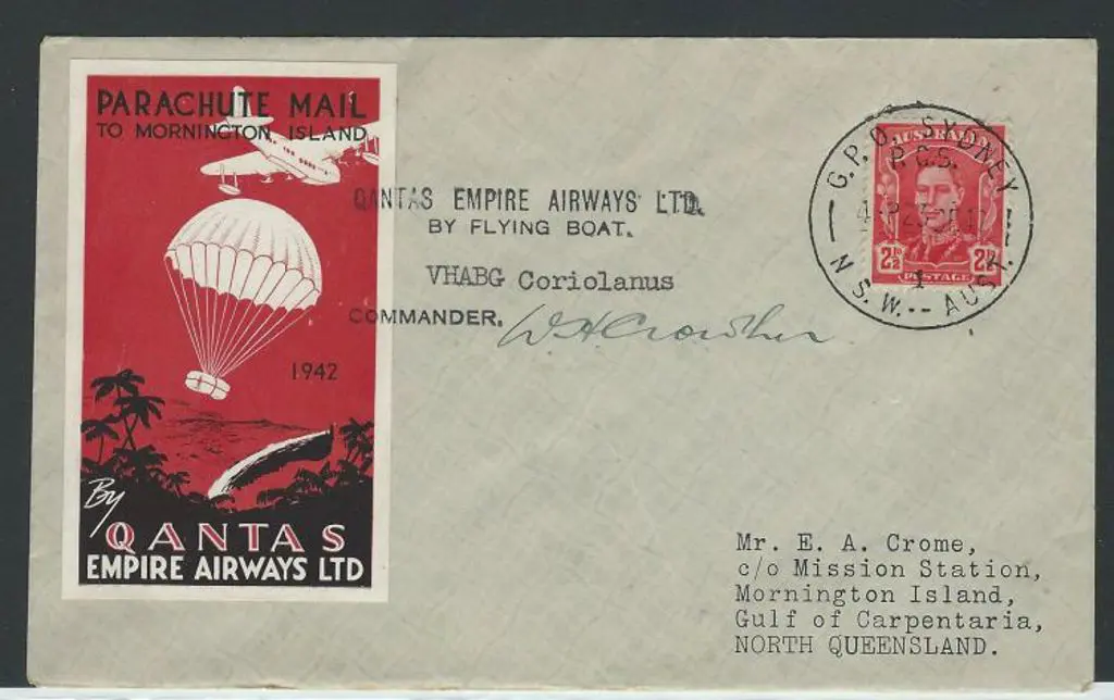1942 (23rd Dec) Sydney to Mornington Island Qantas ... Image 1++