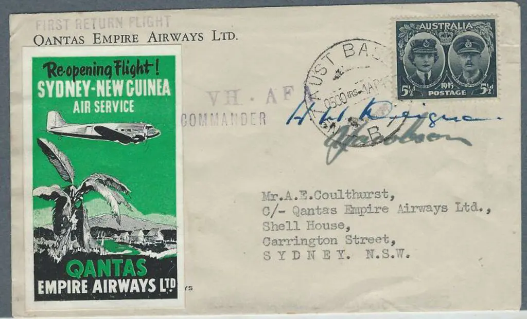 1945 (2nd April) New Guinea to Australia ... Image 1++