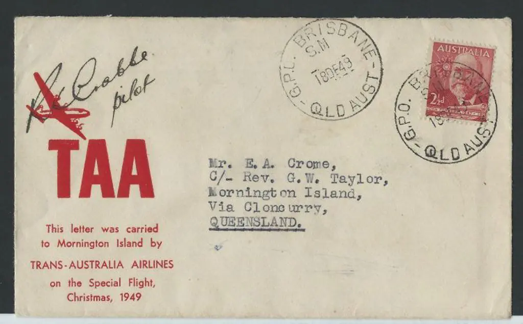 1949 (19th Dec) Brisbane to Mornington Island ... Image 1++