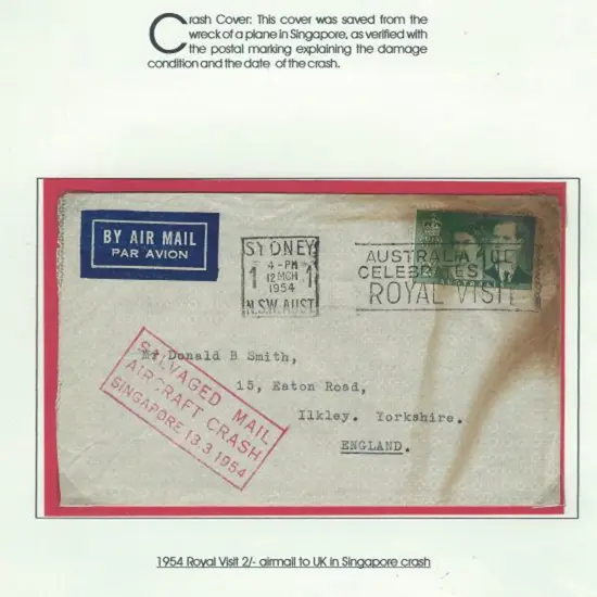 1954 (13th March) ditto with a 2/- Royal Visit ...