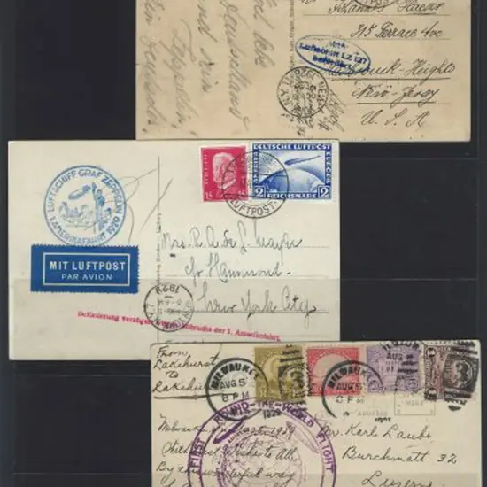 Zeppelin 1928 (16th Oct) LZ127 Germany to USA ...