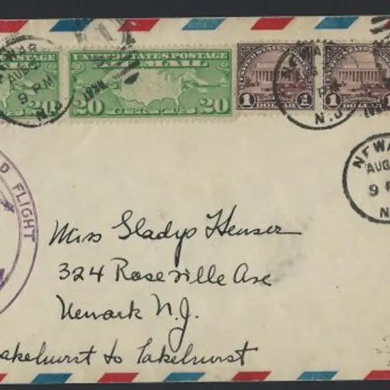 Zeppelin 1929 (5th Aug) LZ127 Round the World ...