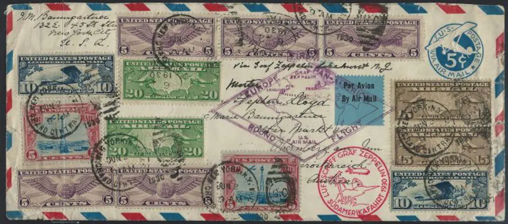 Zeppelin 1930 (2nd June) "Europe Pan-America Round ... Image 1++