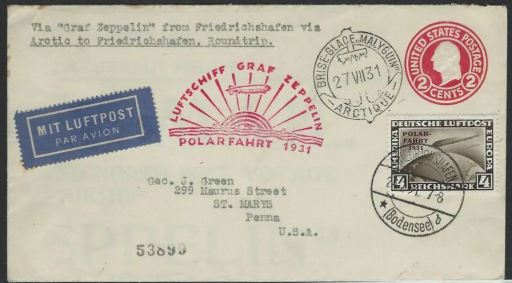 Zeppelin 1931 (24th July) Arctic to ... Image 1++