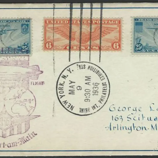 Zeppelin 1936 (9th May) First Hindenburg Flight ...