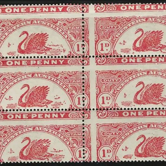 Revenues "long swan" duty stamps collection typed ...