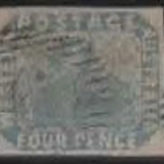 1854 4d pale blue swan fine used with 15 bar 6 ...