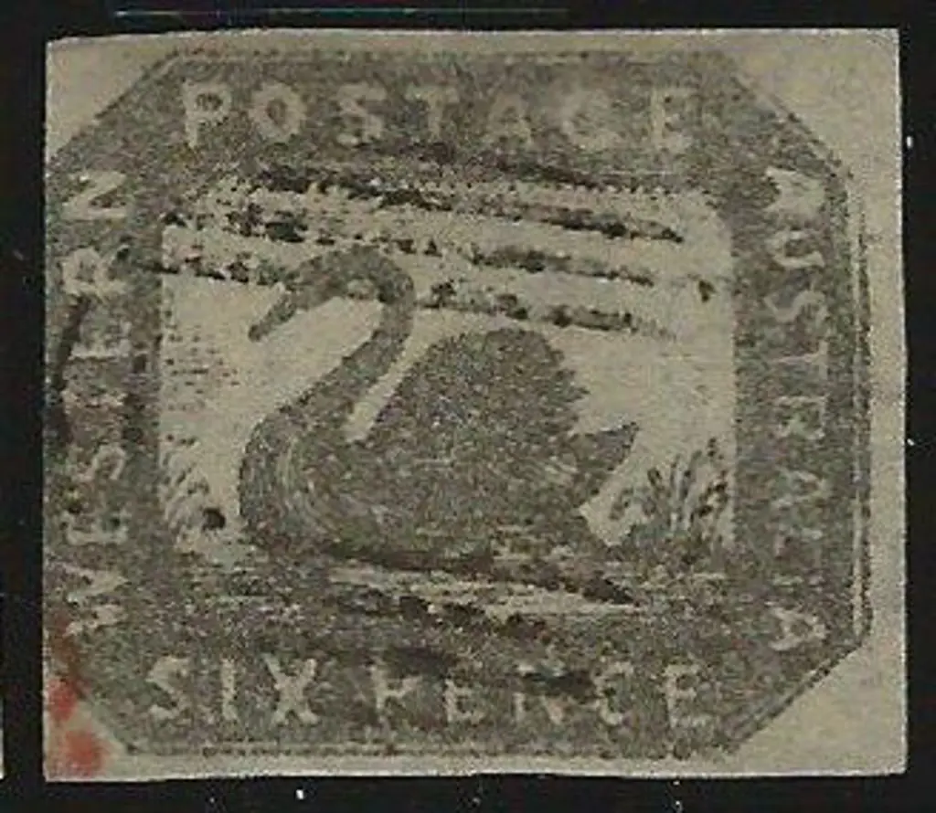 1857 6d grey-black Hillman litho with 3 clear ... Image 1++