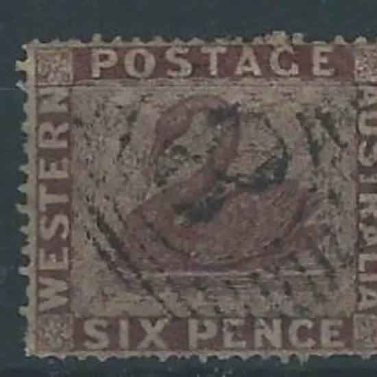 1861 2d, 6d & 1/- swans, clean-cut perf. 14-16, ...