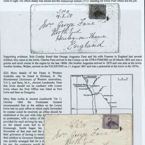 1868 (19th June) Irwin void grid cancel tying 6d ...