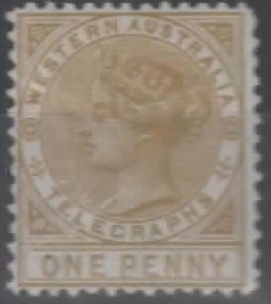 1879 1d bistre, perf. 12½ Telegraph. MLH but minor ... Image 1++