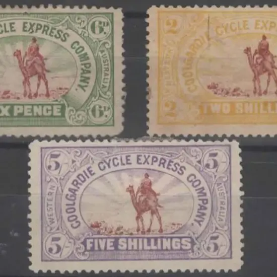 1893 6d, 2/- & 5/- Coolgardie Cycle Express ...