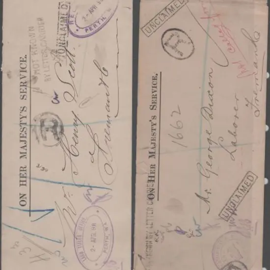1898 (2nd Apr) Land Titles Office Frank Stamps on ...