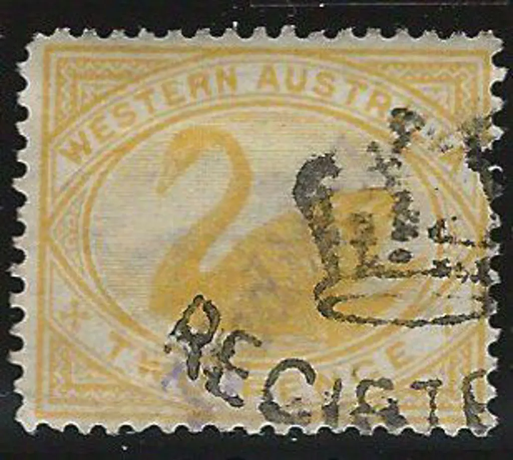 1899 2d yellow swan with "Medical" ovpt & Crown ... Image 1++