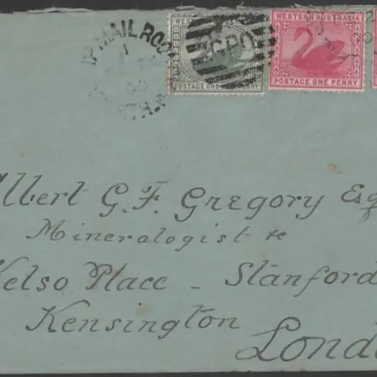 1900 (24th Feb) Ship Mail Room Perth GPO duplex ...