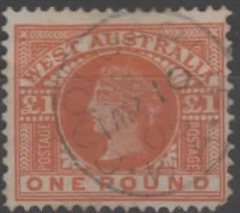 1902 £1 orange-brown QV. F/U with crisp light 1905 ... Image 1++