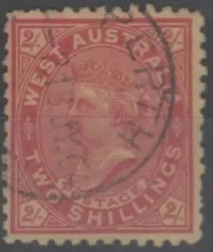 1902 2/- bright red on yellow QV, perf. 11 with V ... Image 1++