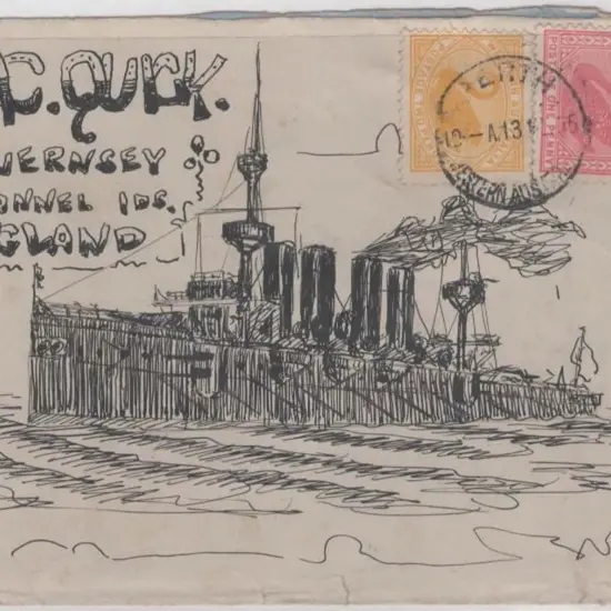 1905 (13th Feb) Leo Quick unsigned illustrated ...