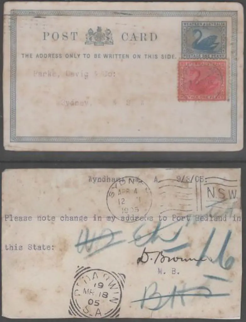 1905 (10th Mar) 1d swan with "Medical" overprint ... Image 1++