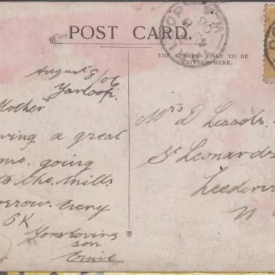 1906 (8th Aug) "A Sussex Lane" b&w English ...