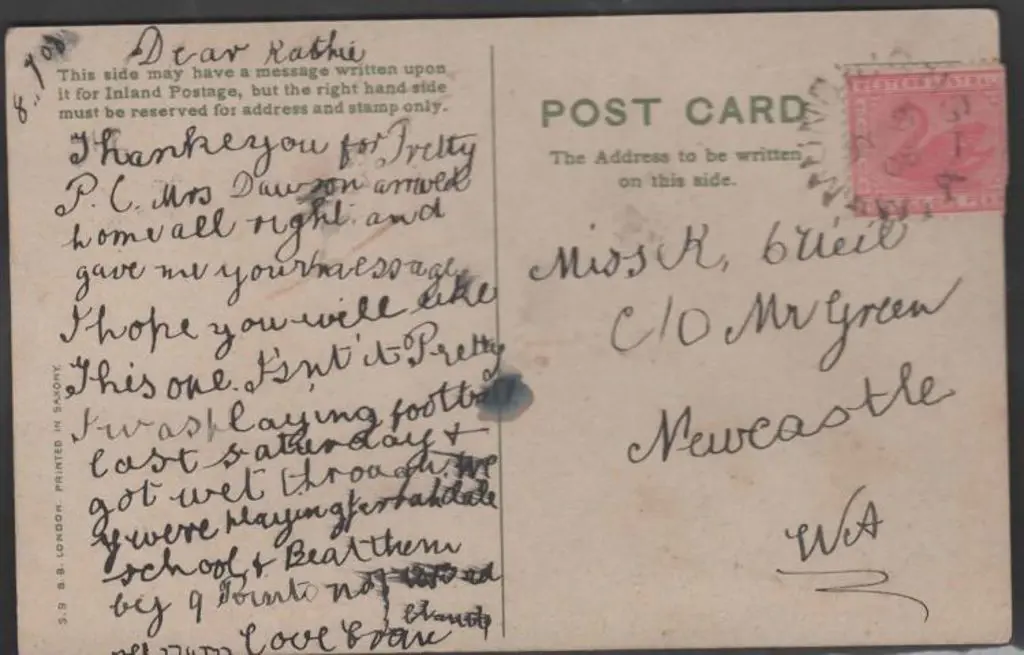 1908 (8th July) "For Auld Lang Syne" colour ... Image 1++