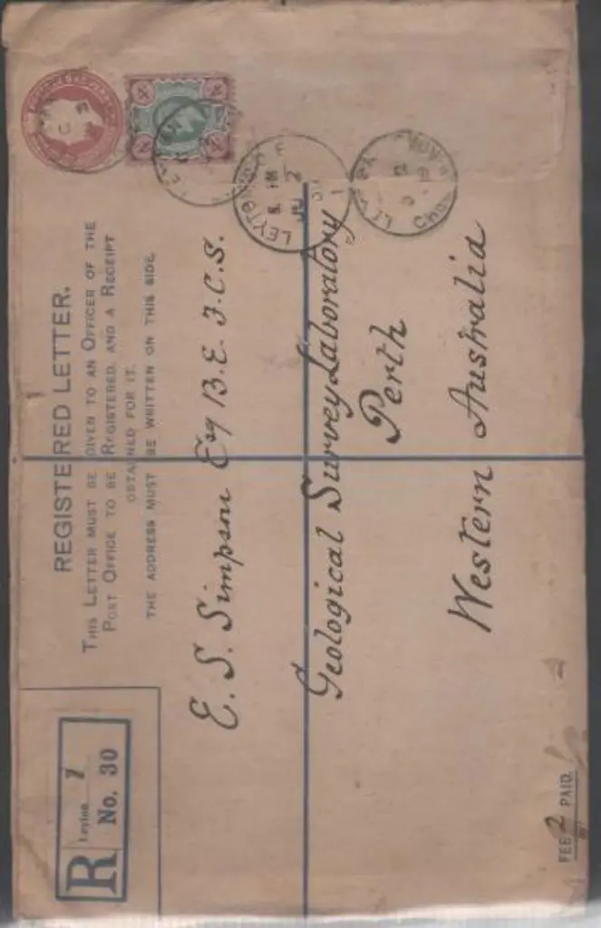 1909 (1st July) incoming (to Perth) KEVII GB ... Image 1++