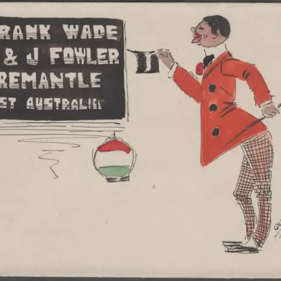 1910c Leo Quick coloured illustrated cover showing ...