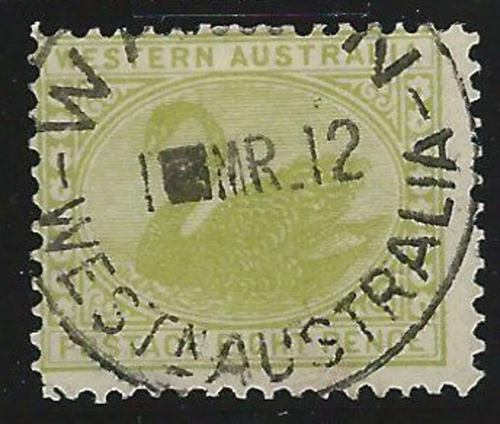 1912 8d apple-green swan, perf. 12½ x 12 with ... Image 1++