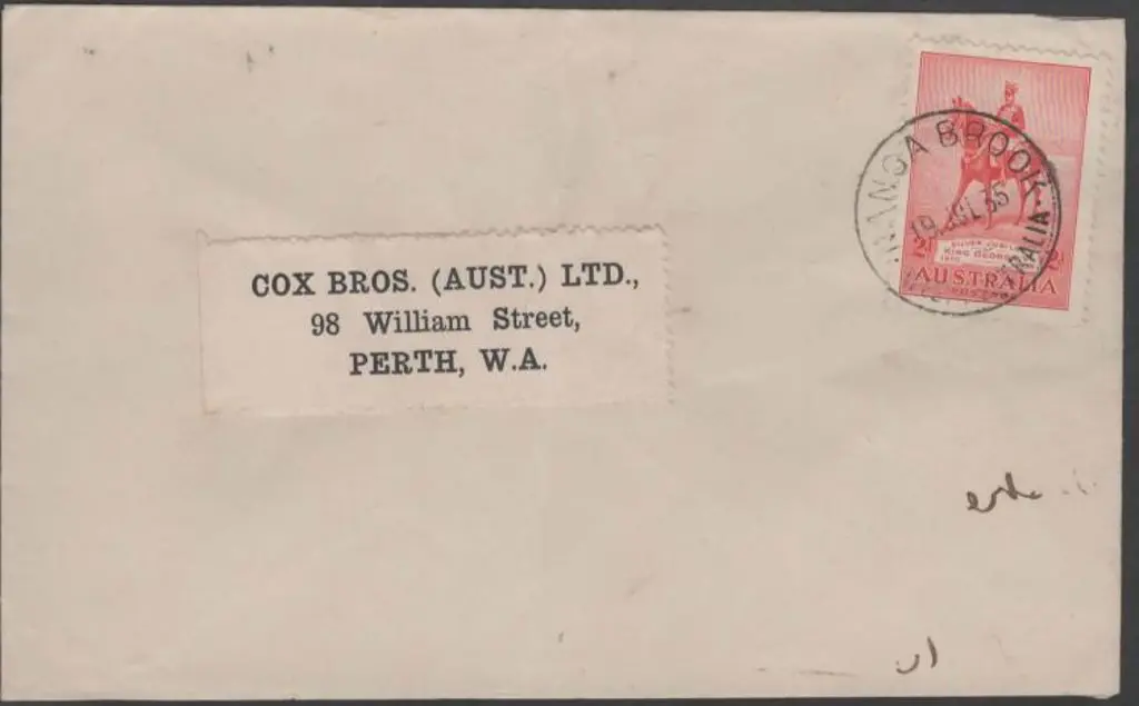 1935 (19th July) 2d Silver Jubilee tied to Perth ... Image 1++