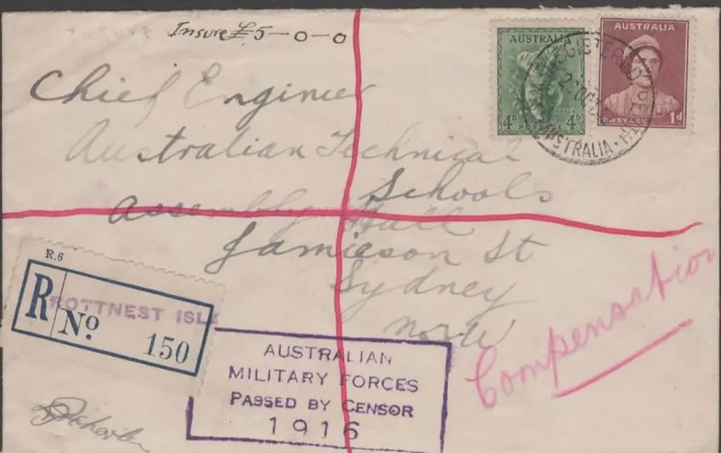 1942 (29th Oct) Censored & registered cover from ... Image 1++