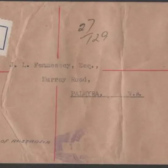 1945 Fremantle D27 cancelled 5½d emu on ...