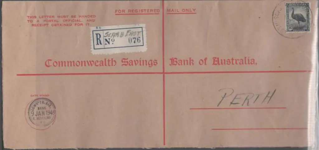 1949 (9th Jan) Commonwealth Savings Bank of ... Image 1++