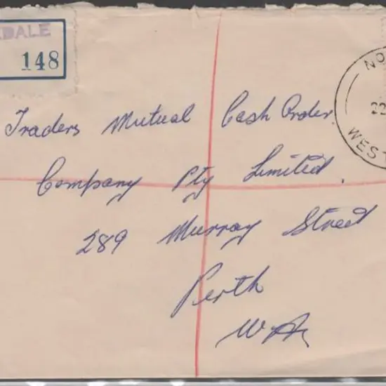 1953 (22nd Dec) Registered cover with 1/7d QEII ...