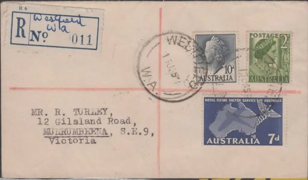 1958 (13th Jan) Westfield Registered cover with ... Image 1++