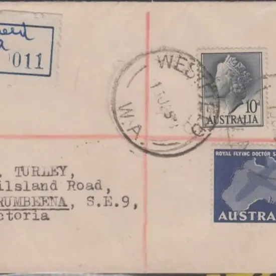 1958 (13th Jan) Westfield Registered cover with ...