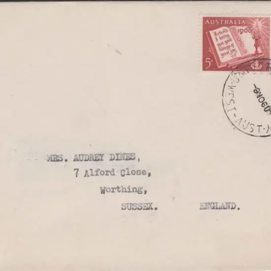 1960 (9th Nov) University Crawley E30 cds tying 5d ...