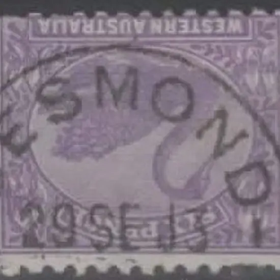 Desmond D28 bold cancel dated 29 SE 13 on 6d mauve ...