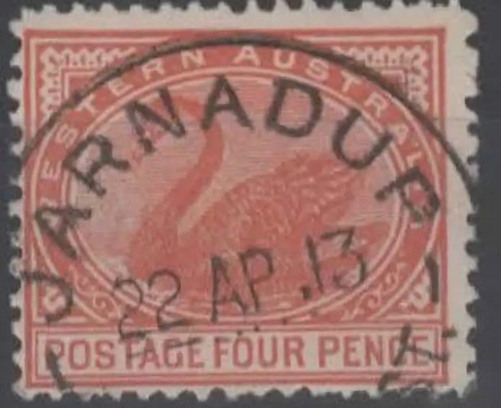 Jarnadup B28 22 AP 13 dated strike 4d swan. Crisp ... Image 1++