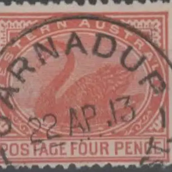 Jarnadup B28 22 AP 13 dated strike 4d swan. Crisp ...