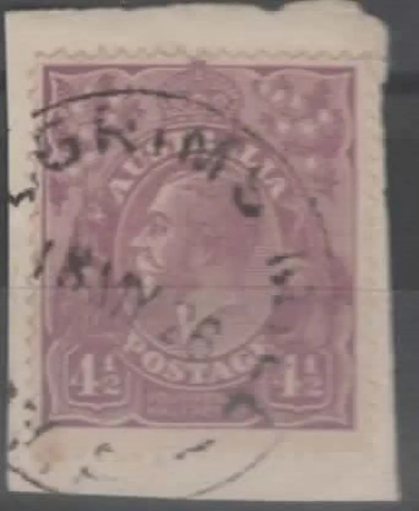 Pilgrims Mill C90 80% strike on 4½d violet KGV ... Image 1++