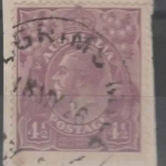 Pilgrims Mill C90 80% strike on 4½d violet KGV ...