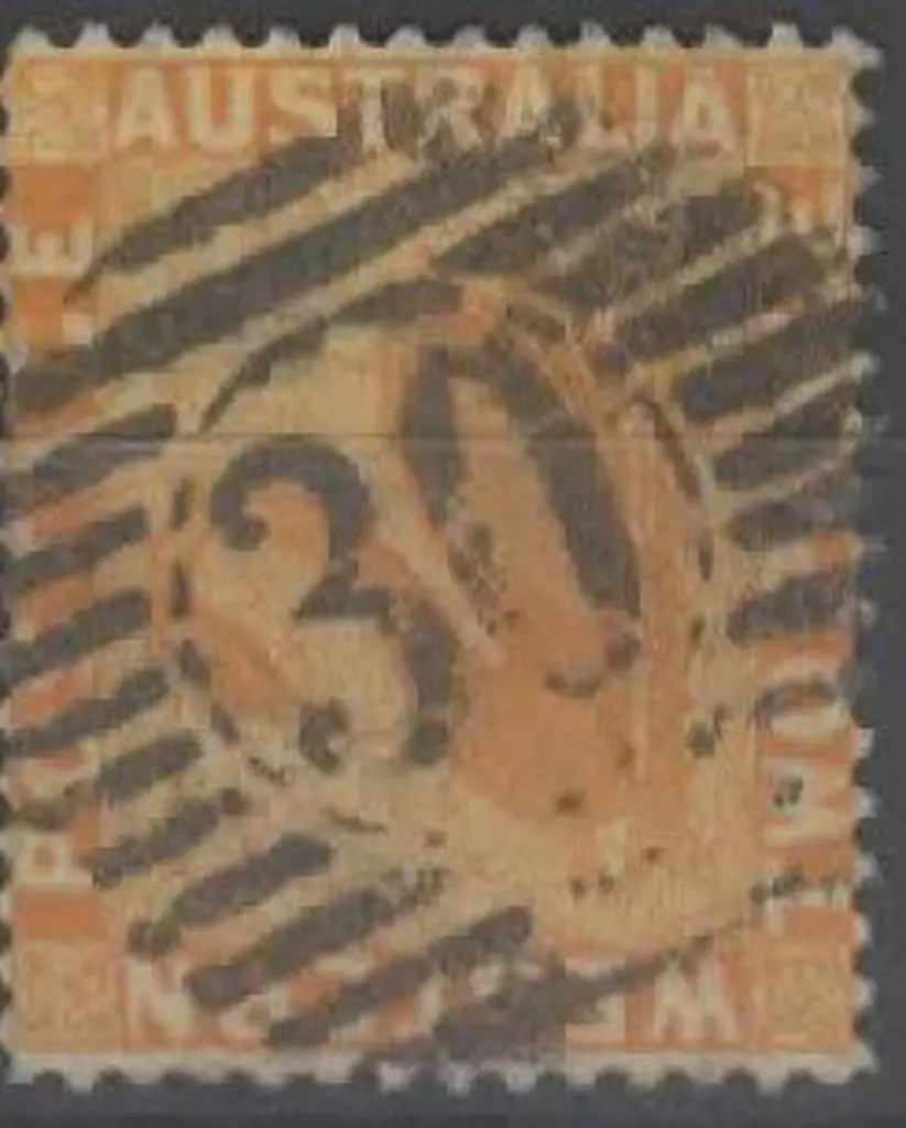Roebourne 12 Bar 30 on 2d yellow swan. 95% bold ... Image 1++