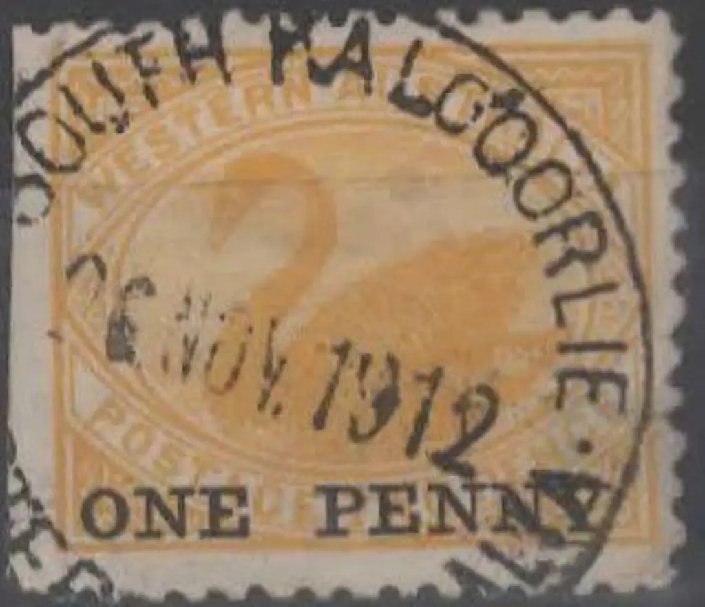 South Kalgoorlie A27 clear impression on "ONE ... Image 1++