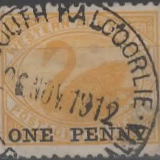 South Kalgoorlie A27 clear impression on "ONE ...