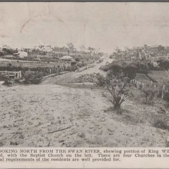 "Bayswater Looking North from the Swan River" b&w ...